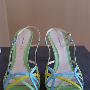 Super Cute PeepToe Spring Time Heels Size 8